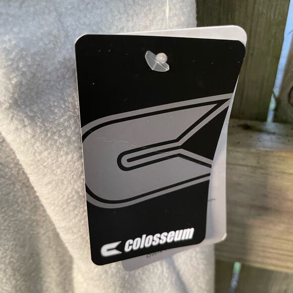 Colosseum Wisconsin Fleece Full Zip Jacket Long Sleeves Pockets Gray L Badgers - Picture 7 of 10